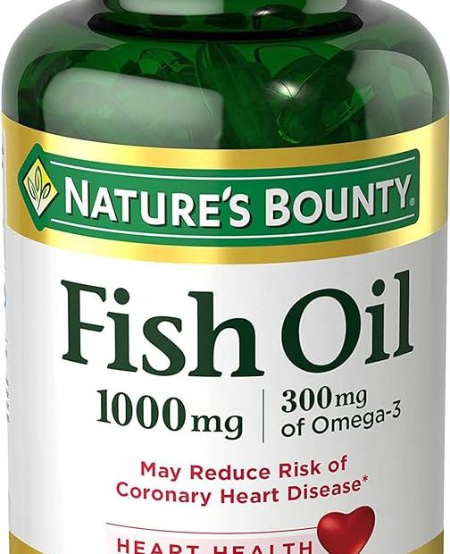 Amazon.Com: Nature'S Bounty Fish Oil, 1000Mg, 300Mg Of Omega-3, 120  Odorless Softgels (Packaging May Vary) : Health & Household
