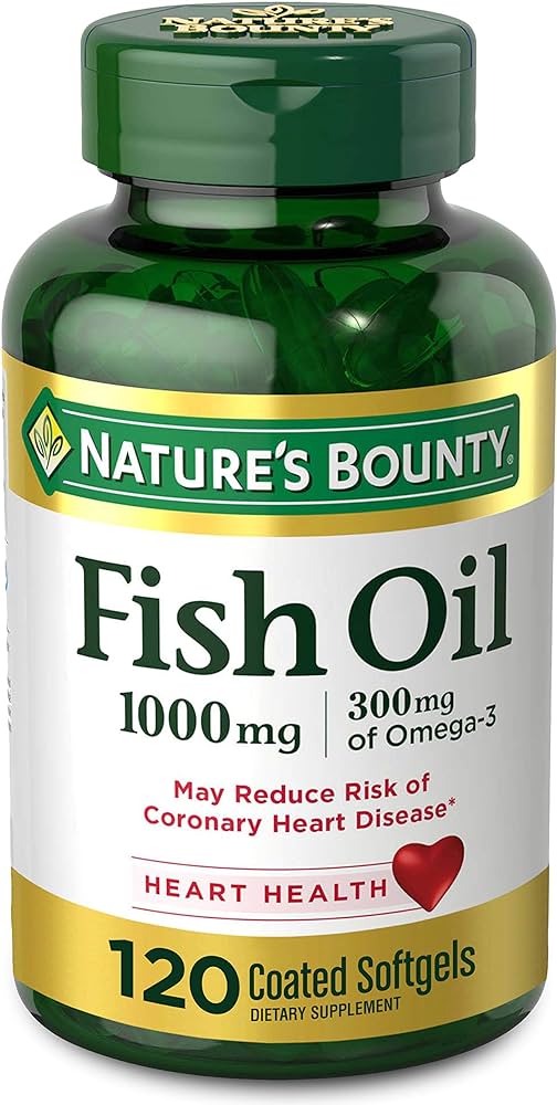 Amazon.Com: Nature'S Bounty Fish Oil, 1000Mg, 300Mg Of Omega-3, 120  Odorless Softgels (Packaging May Vary) : Health & Household